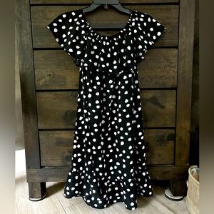 Classic black polka dot dress